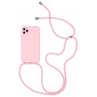  Maciņš Strap Silicone Maciņš Apple iPhone 12/12 Pro pink 
